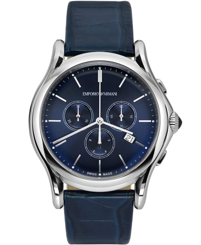 Emporio Armani Swiss Made ARS4010 - Cronografo uomo acciaio elegante blu - Casavola Noci