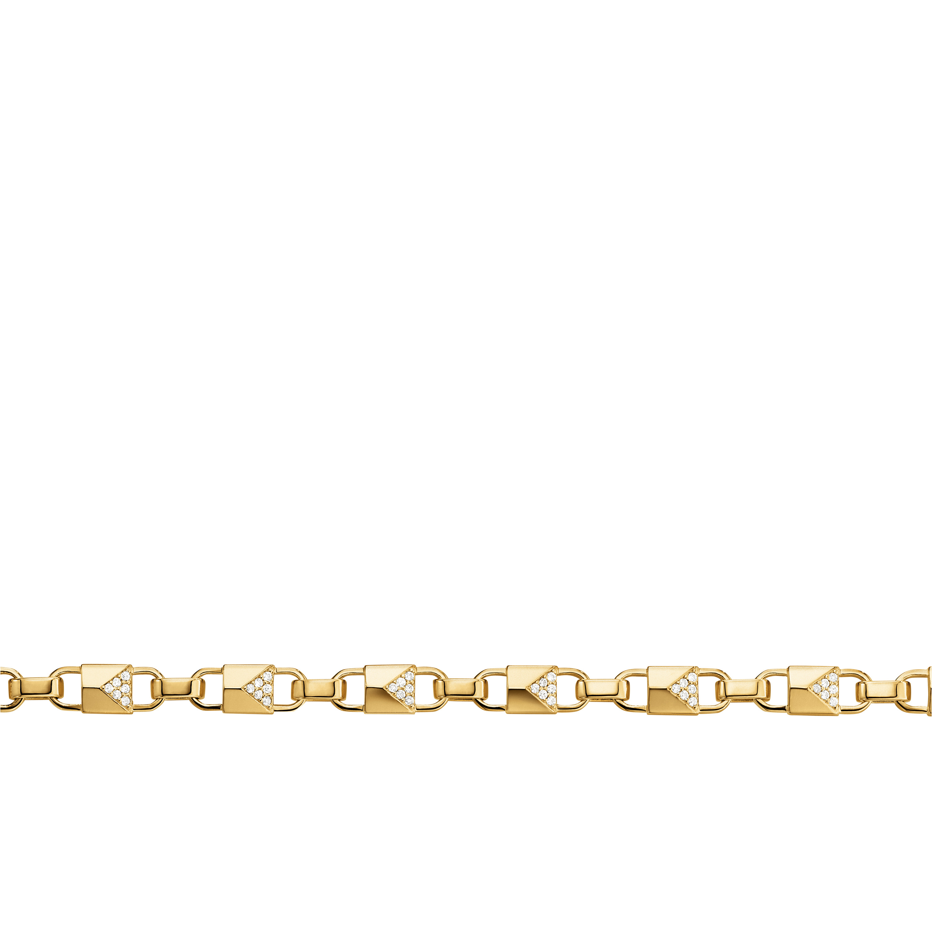 Bracciale Michael Kors lucchetti argento oro giallo - immagine 2