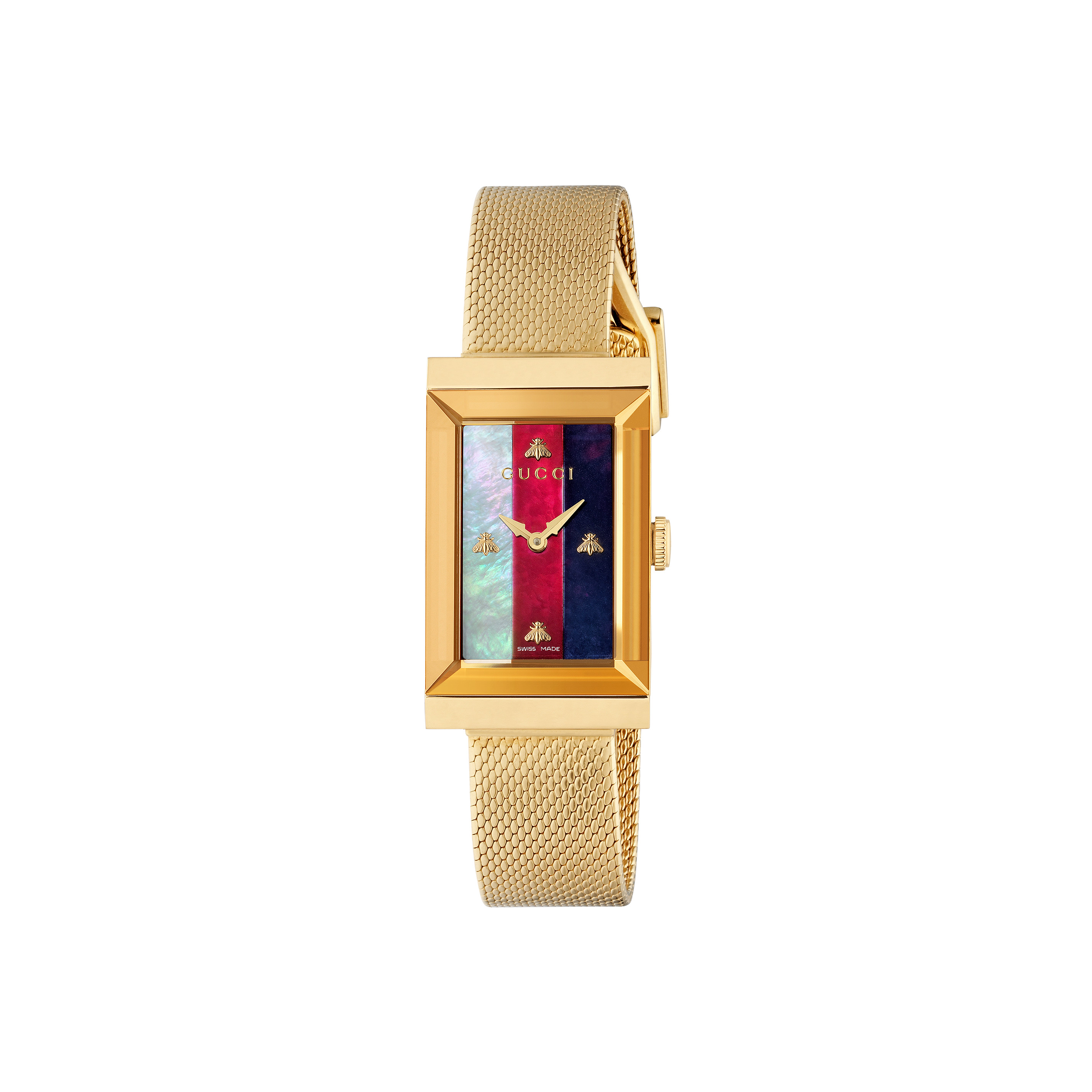 Gucci G-Frame YA147410 - Orologio solo tempo donna dorato swiss made