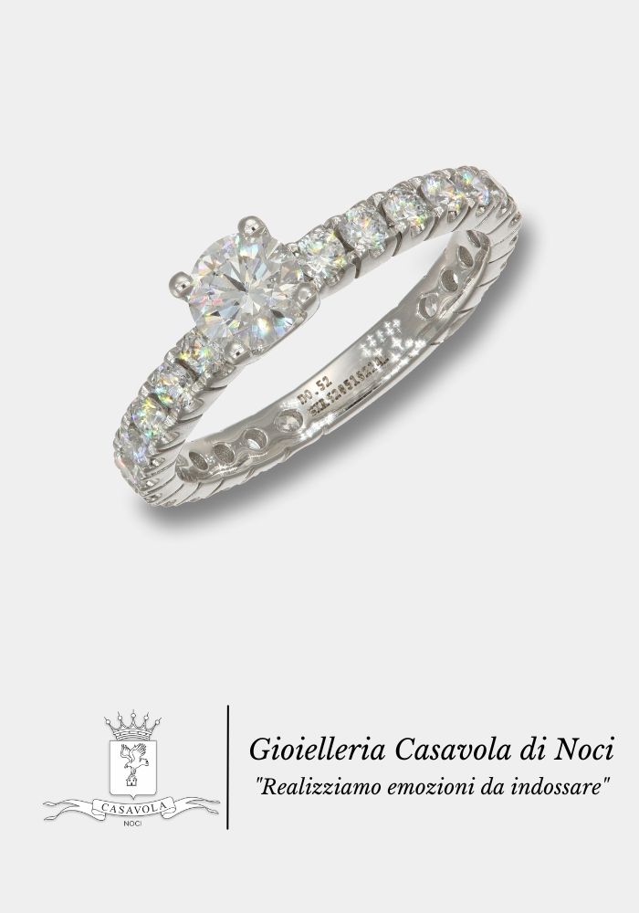 Anello Girodito con diamante solitario Infinity - Gioielleria Casavola di Noci - Realizziamo emozioni da indossare
