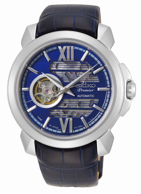 Seiko Premier Automatico SSA399J1 - Orologio uomo acciaio cinturino pelle - Casavola Noci