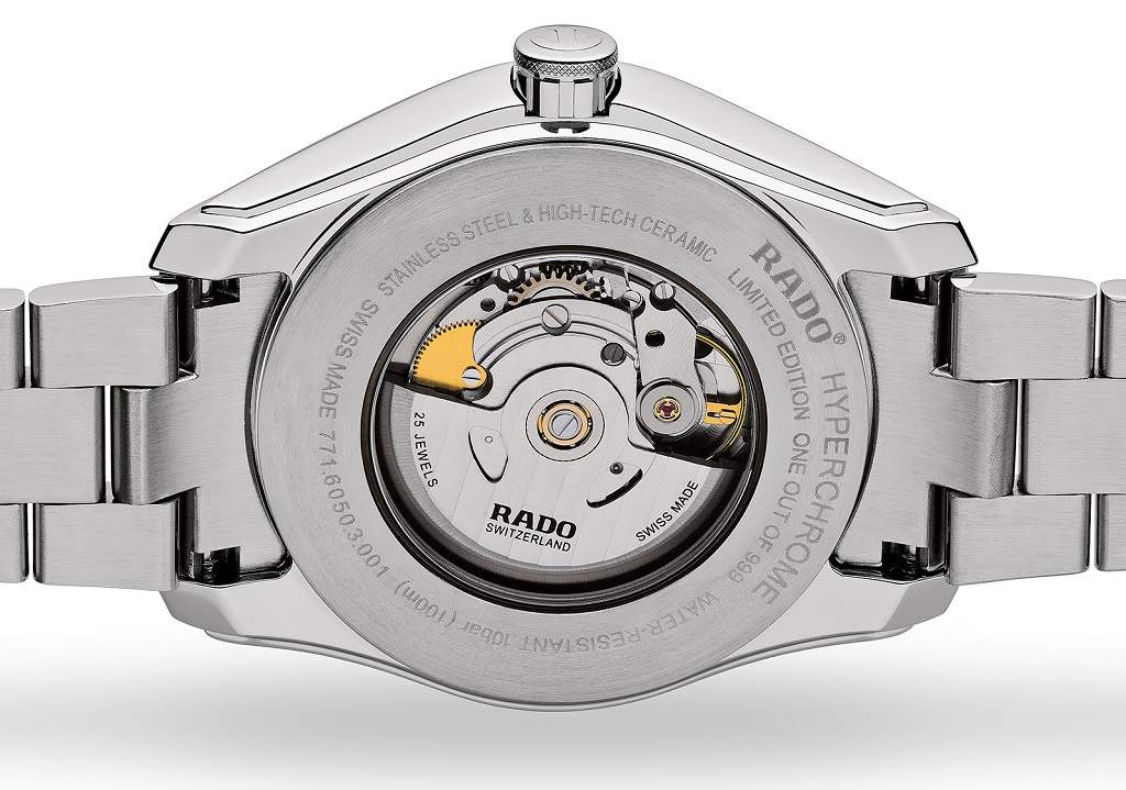 Rado Hyperchrome UTC R32050203 - Orologio automatico uomo GMT acciaio vetro zaffiro quadrante blu - Casavola Noci