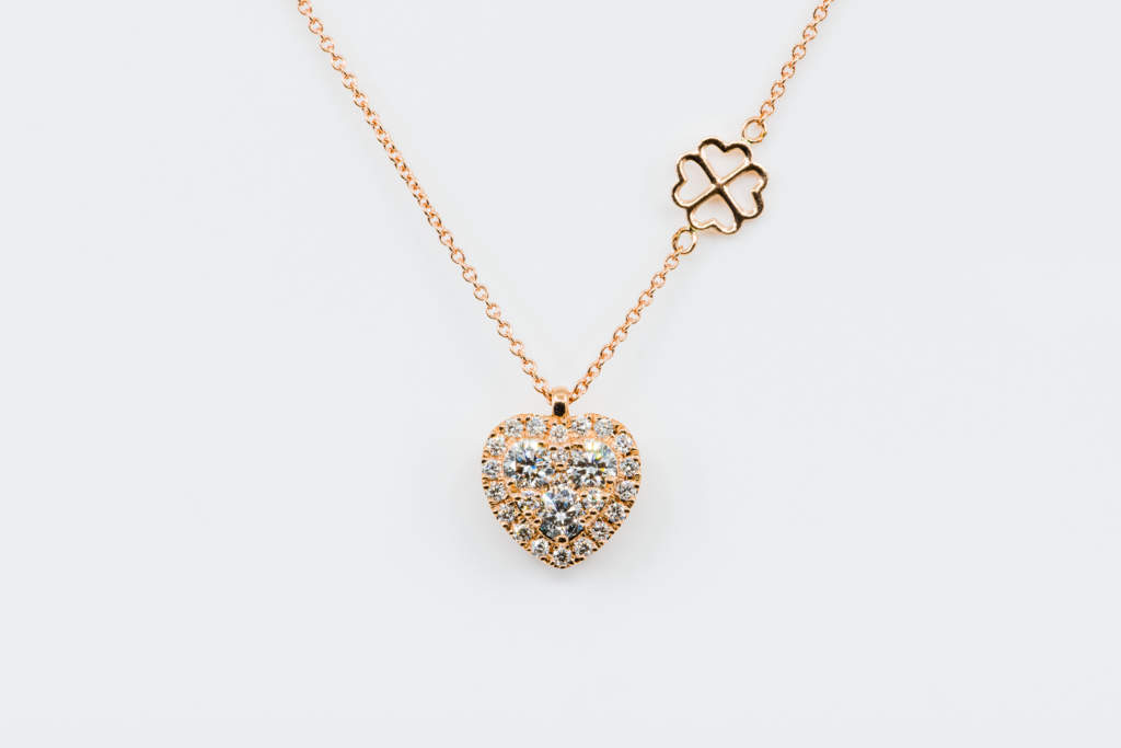 Collana cuore Liberty Rose - Gioielleria Casavola Noci - Idea regalo anniversario matrimonio