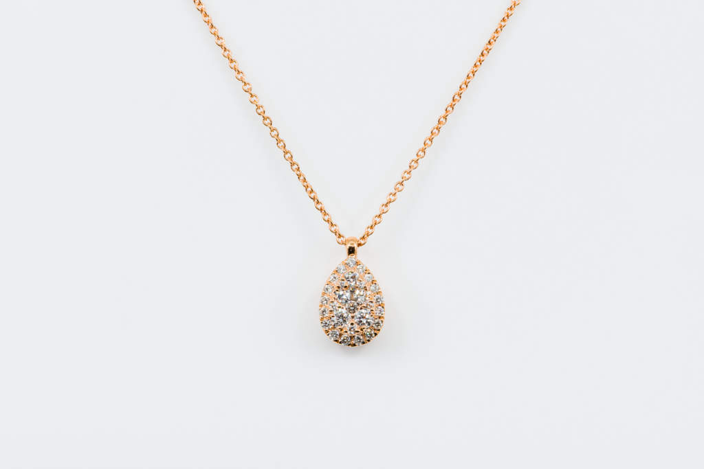 Collana goccia Liberty Rose piccolo - Gioielleria Casavola Noci - idea regalo laurea ragazza