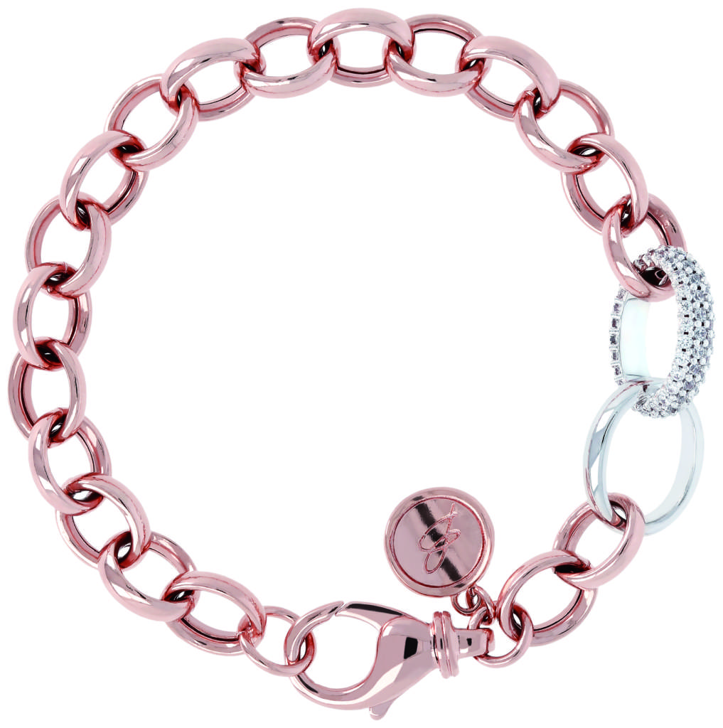 BRONZALLURE Bracciale Rosario Donna placcato Oro 18k