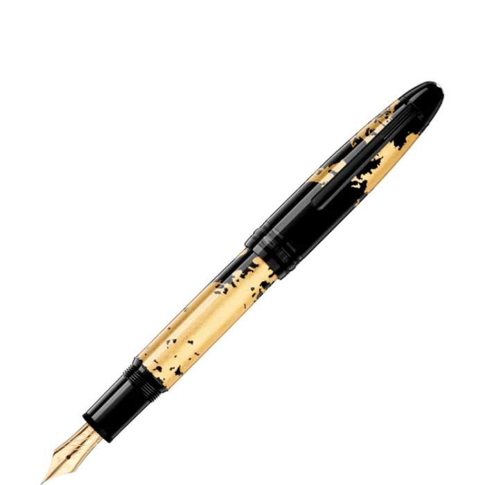 Montblanc Meisterstuck Gold Leaf Calligraphy Flex 119700 - Gioielleria Casavola Noci - penna stilografica da collezione - pennino flessibile - main