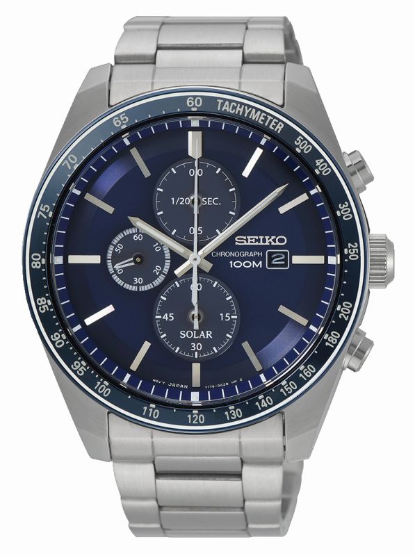 Seiko Sport Solar SSC719P1 - Cronografo Uomo Acciaio - Gioielleria Casavola Noci
