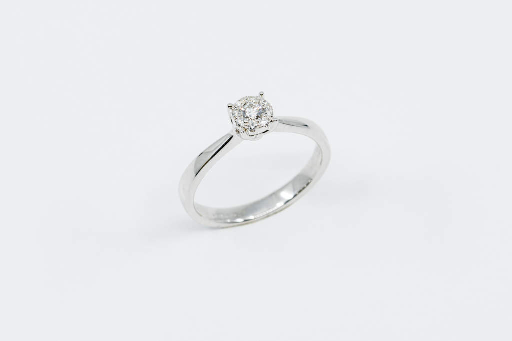 Anello Invisible diamonds white - Gioielleria Casavola Noci