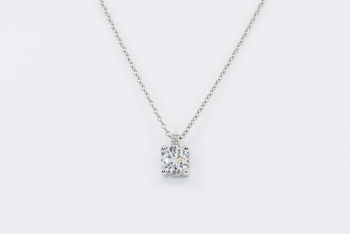 Collana punto luce diamante Double Bright - Gioielleria Casavola Noci - Caratura grande - idea regalo donne