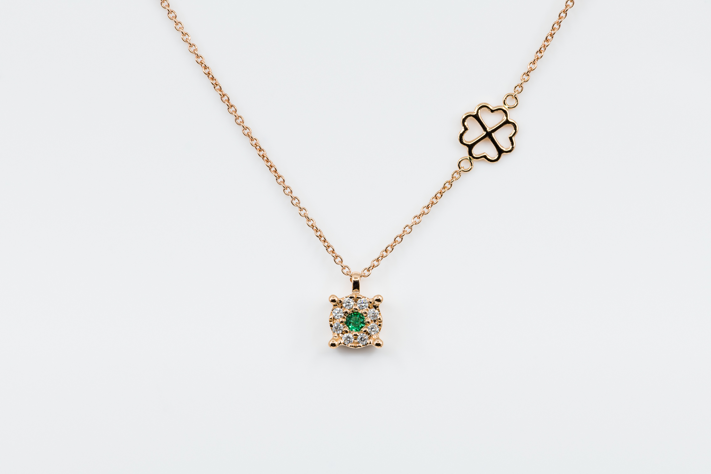 Collana Invisible Beau Émeraude Rose - Gioielleria Casavola Noci - idea regalo economico donna - San Valentino