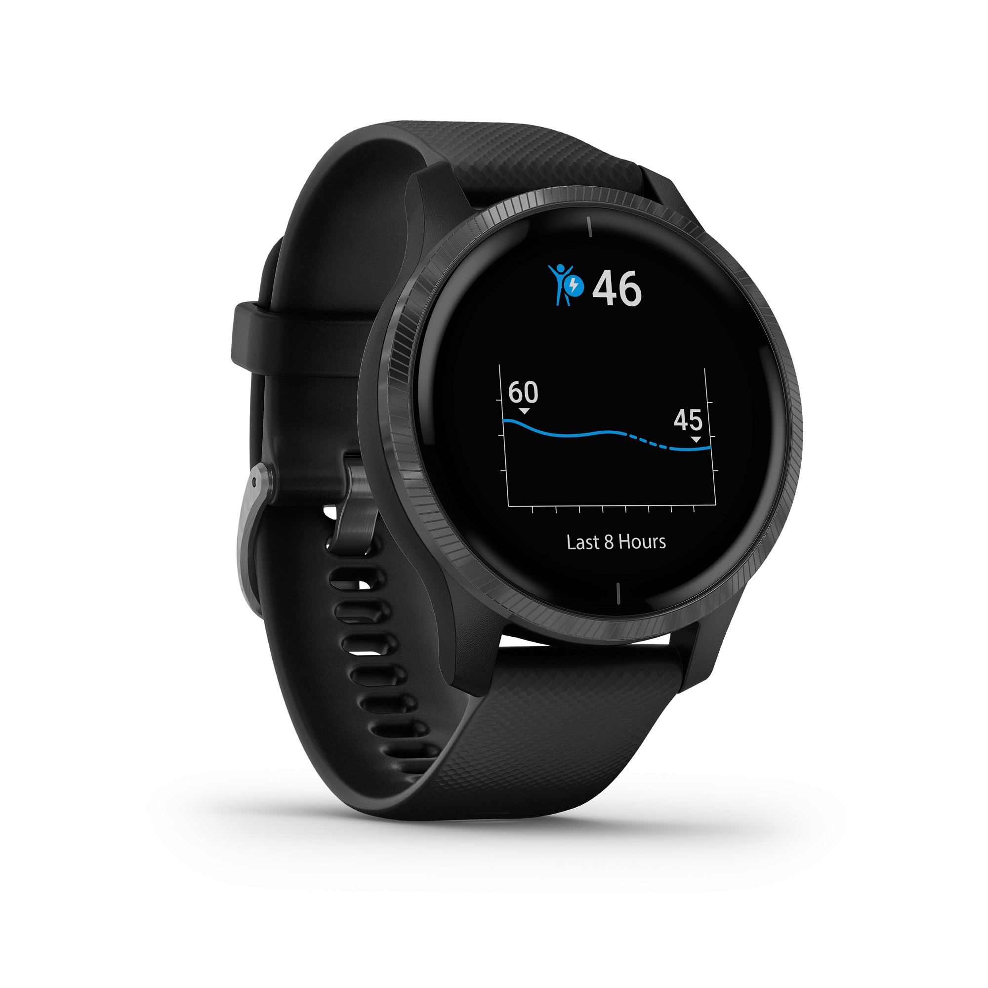 Garmin Venu Black Slate 010-02173-12 smartwatch fashion | Gioielleria Casavola Noci | front