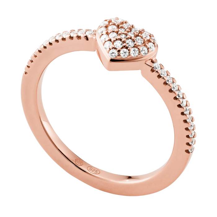 Michael Kors anello MKC1338AN791 | Gioielleria Casavola Noci | gioiello forma cuore oro rosa | main