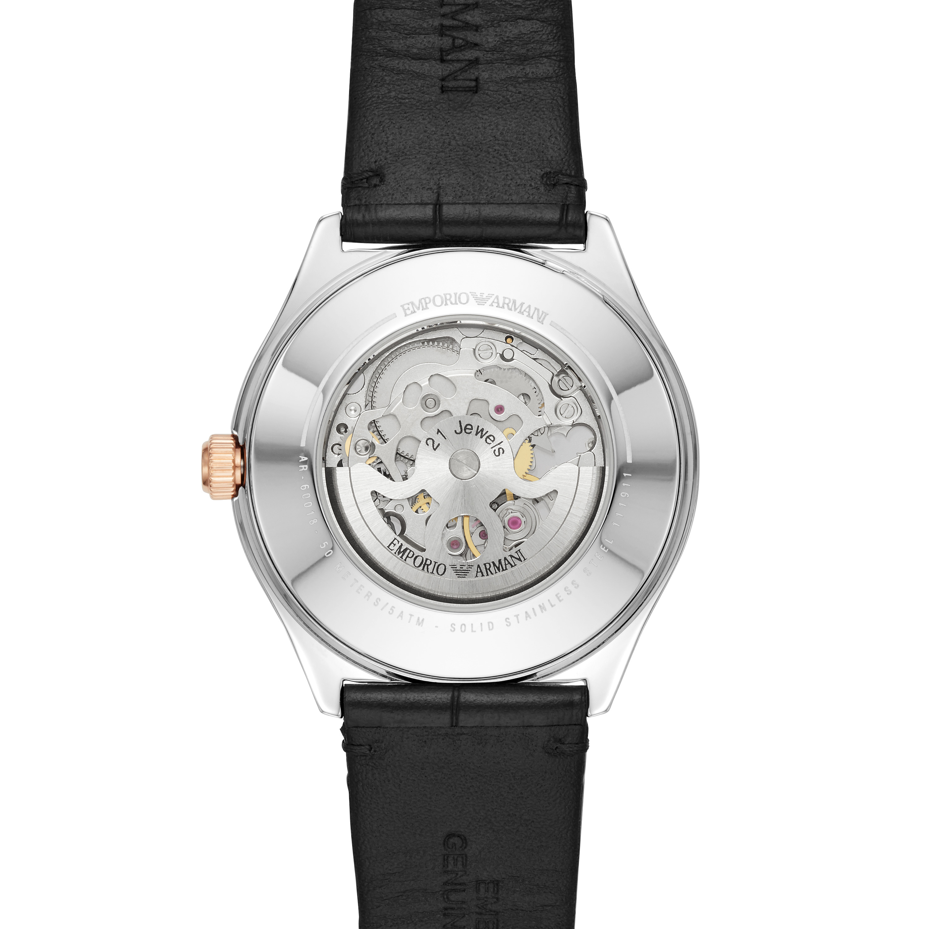 Emporio Armani Orologi AR60018 - Gioielleria Casavola Noci - fondello trasparente - idee regalo uomo