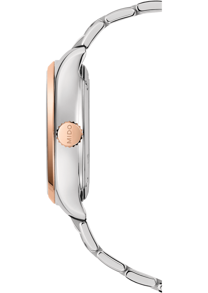 Mido Belluna Royal Lady M024.307.22.116.00 - Gioielleria Casavola Noci - back - idee regalo donne orologio oro rosa diamanti