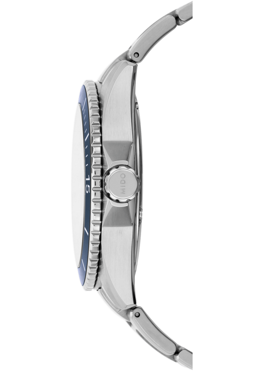 Mido Ocean Star 200 M026.430.11.041.00 - Gioielleria Casavola di Noci - corona - orologio subacqueo automatico uomo acciaio