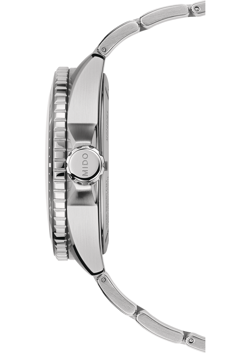 Mido Ocean Star GMT M026.629.11.051.01 - Gioielleria Casavola di Noci - corona - orologio automatico uomo acciaio