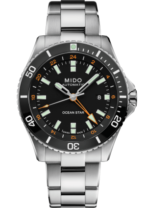 Mido Ocean Star GMT M026.629.11.051.01 - Gioielleria Casavola di Noci - main - orologio automatico uomo acciaio