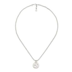 Gucci Jewelry Argento YBB479219001 - Gioielleria Casavola Noci - collana argento pendente doppia G - idee regalo