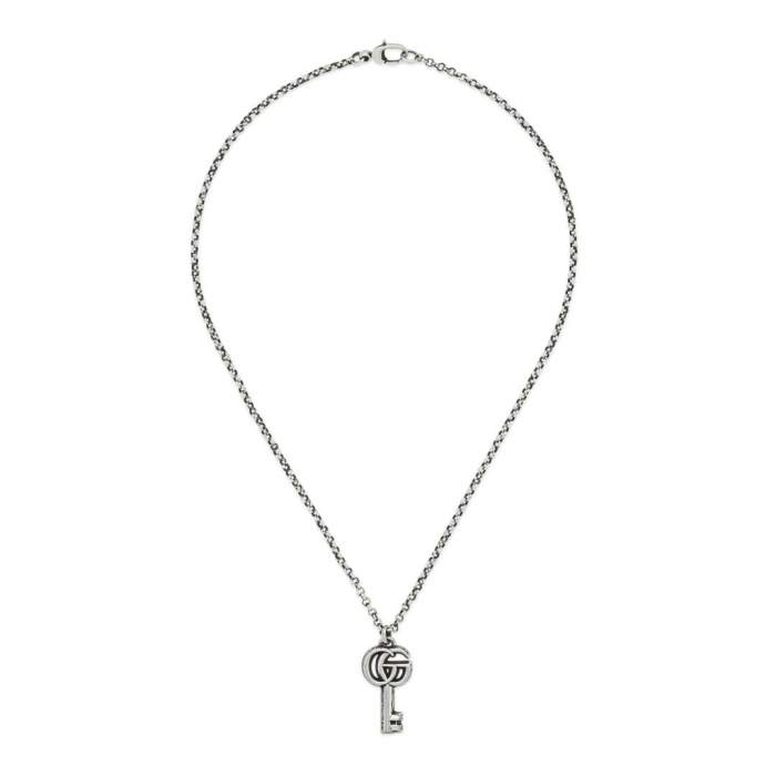 Gucci Jewelry Argento YBB627757001 - Gioielleria Casavola Noci - collana chiave doppia g - idee regalo