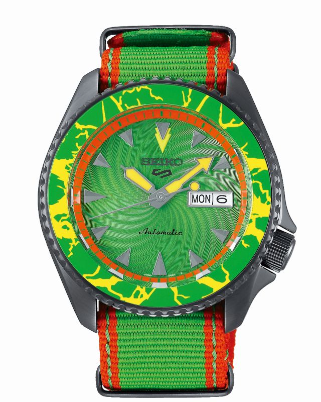 Seiko 5 Sports Street Fighter Blanka SRPF23K1 - Gioielleria Casavola Noci - orologio automatico acciaio edizione limitata