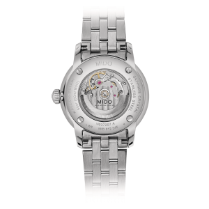 Mido Baroncelli Signature M037.207.11.041.01 - Gioielleria Casavola Noci - orologio spirale Nivachron - fondello movimento a vista - idee regalo donne