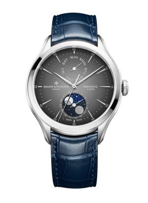 Baume et Mercier Clifton Baumatic M0A10548 - Gioielleria Casavola Noci - orologio automatico fasi lunari - main - idee regalo uomo