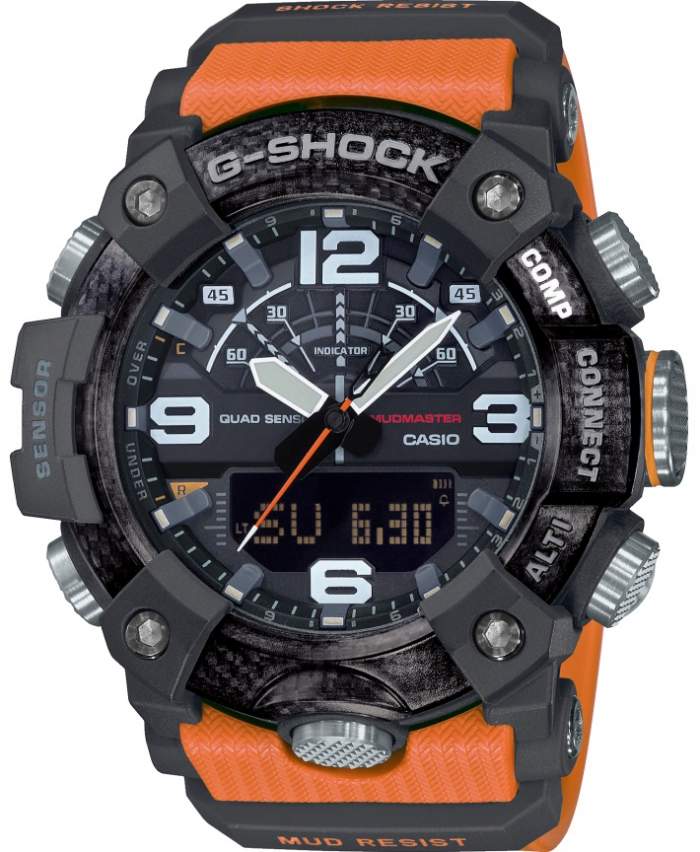 Casio G-Shock Mudmaster GG-B100-1A9ER - Gioielleria Casavola Noci - orologio militare arancione - resistente agli urti