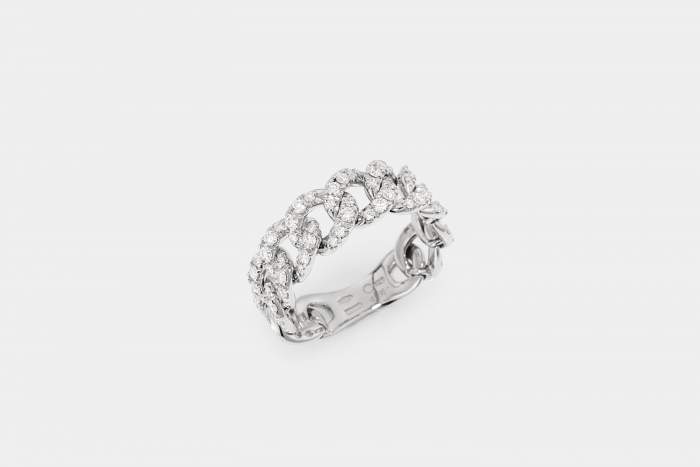 Crivelli anello groumette oro bianco - Gioielleria Casavola Noci - idee regalo donne - main