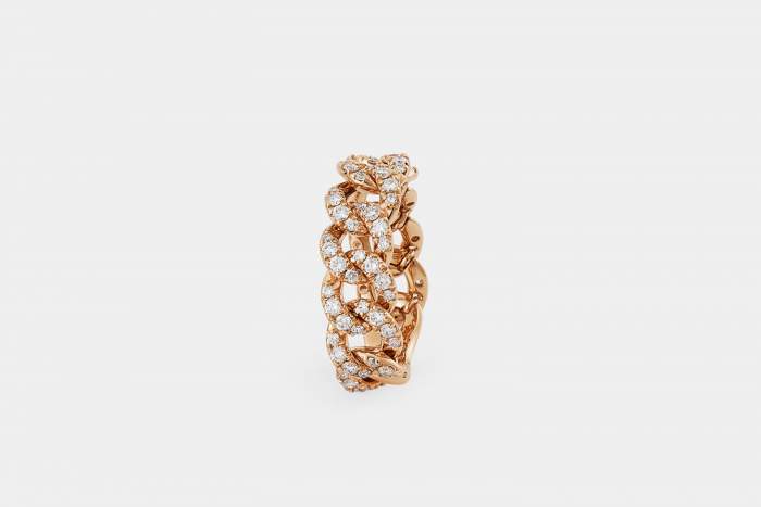 Crivelli anello groumette oro rosa - Gioielleria Casavola Noci - idee regalo donne - dettaglio