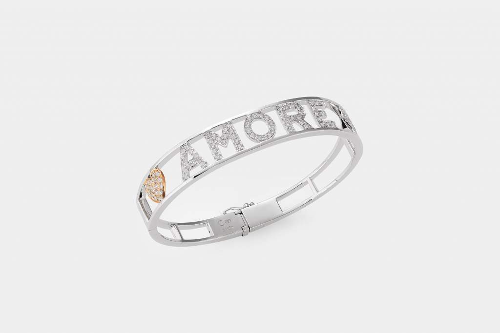 Crivelli bracciale rigido cuore Amore - Gioielleria Casavola Noci - idee regalo donne per occasioni importanti