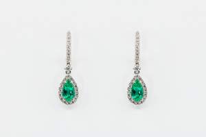 Crivelli orecchini goccia smeraldo - Gioielleria Casavola Noci - idee regalo donne