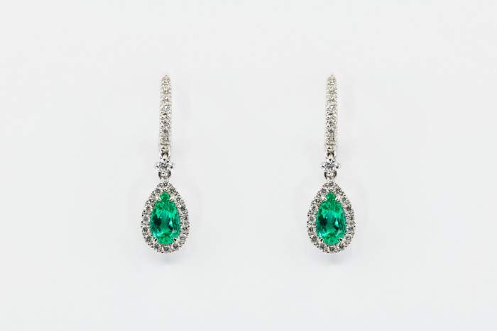 Crivelli orecchini goccia smeraldo - Gioielleria Casavola Noci - idee regalo donne