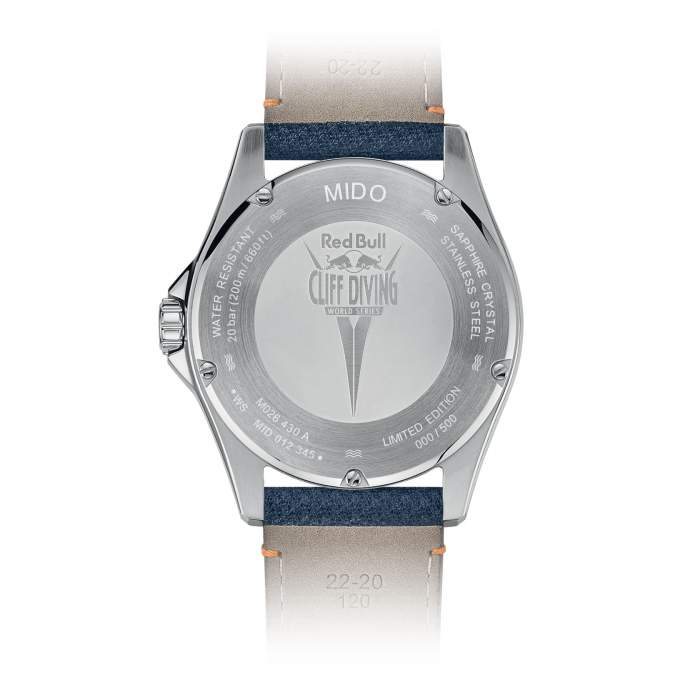 Mido Ocean Star Red Bull M026.430.17.041.00 - Gioielleria Casavola Noci - orologio automatico edizione limitata - fondello incisione