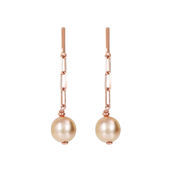 Earcuff doppio cerchio con perla grande - Factory Market