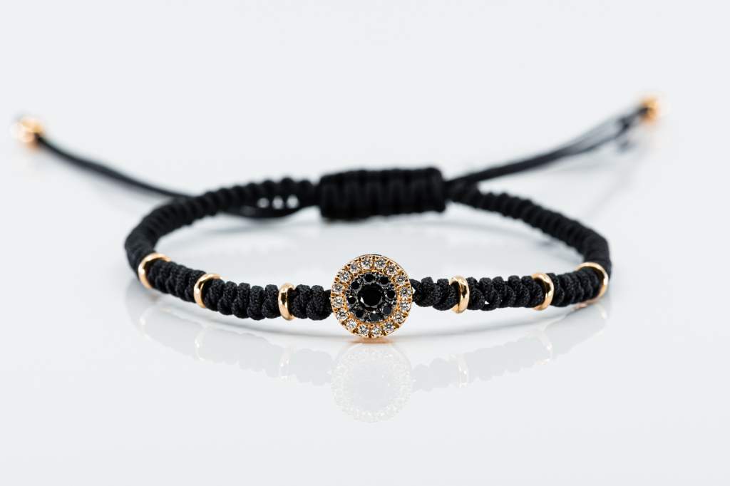 Bracciale tessuto oro rosa diamanti Invisible - Gioielleria Casavola Noci - idee regalo giovani