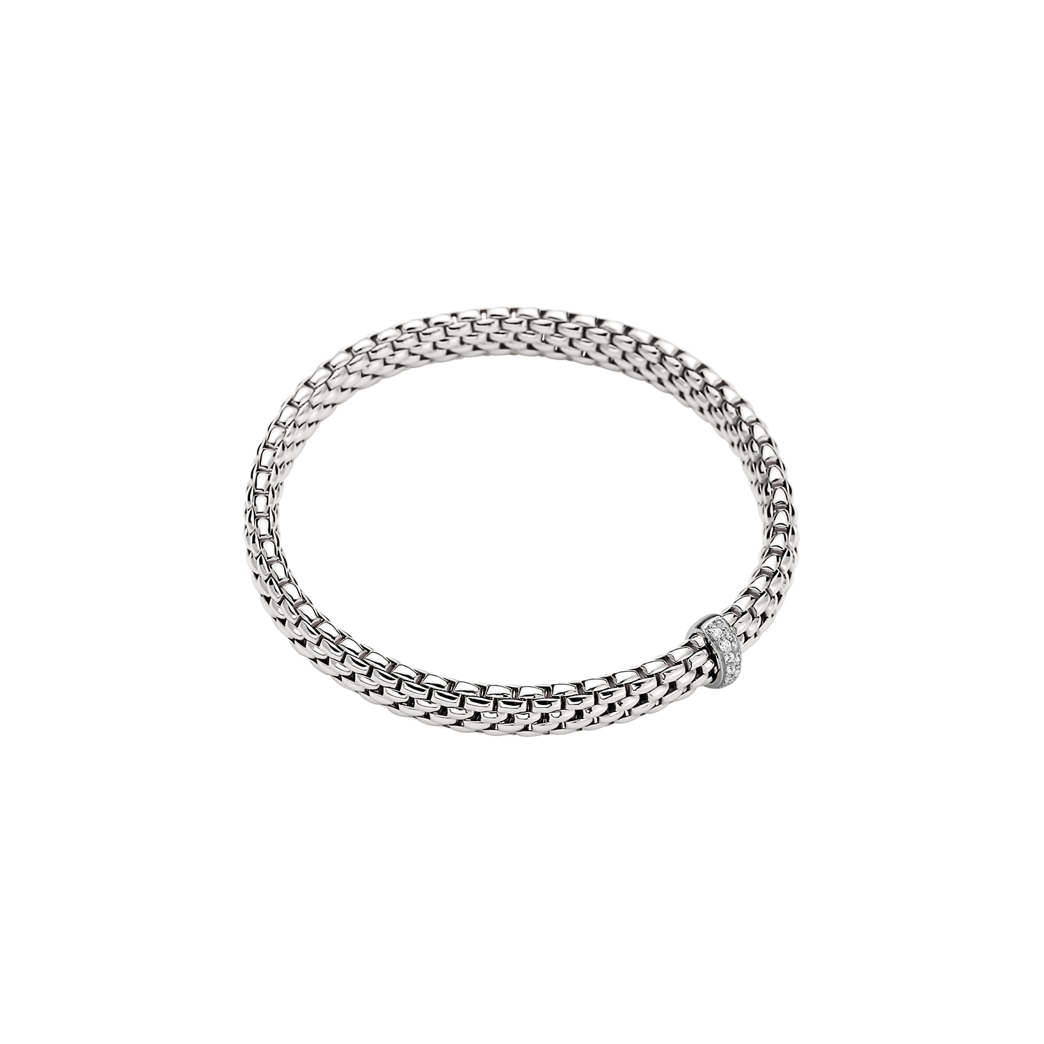 Bracciale Fope Vendrome oro bianco e diamanti - Gioielleria Casavola Noci - idee regalo donne