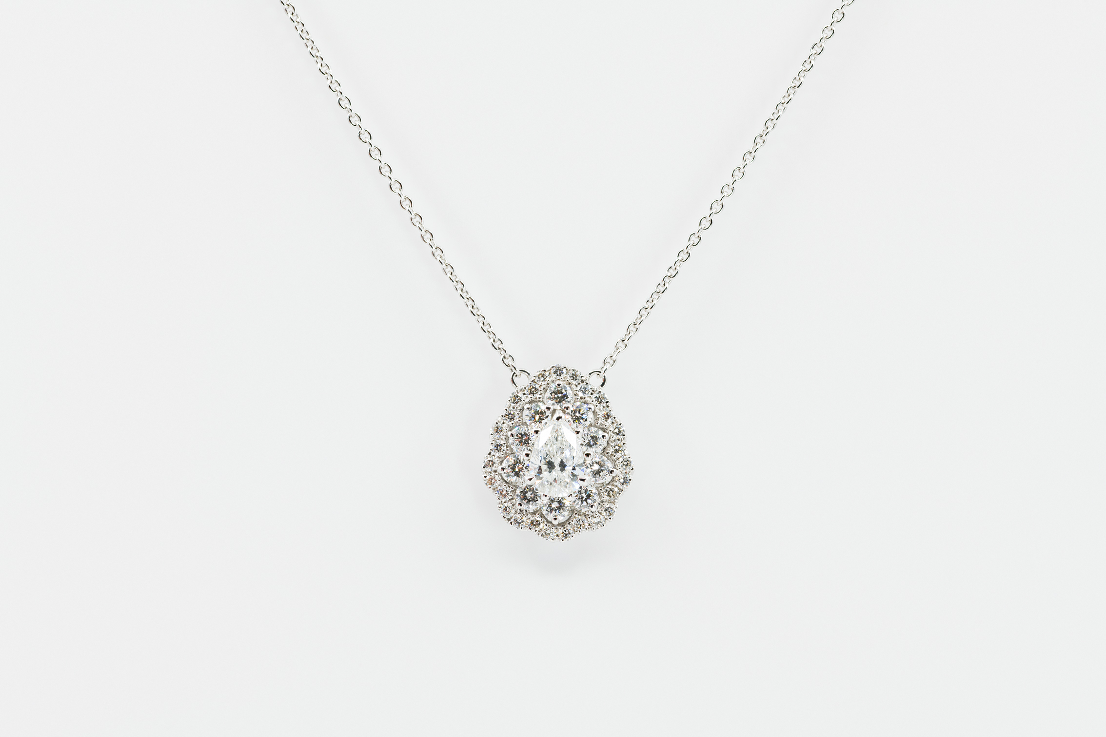 Crivelli I Will I Do girocollo goccia oro bianco - Gioielleria Casavola Noci - gioielli da sposa - main