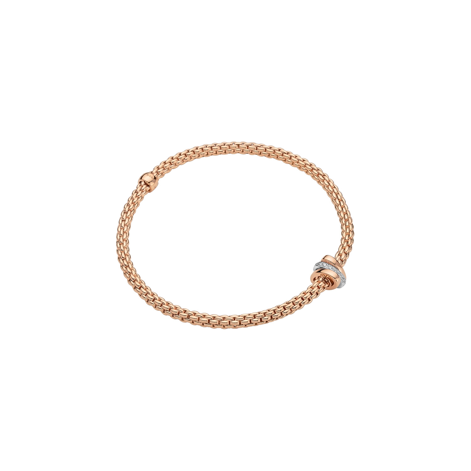 Fope Flex it bracciale Prima oro rosa 744B BBRM - Gioielleria Casavola Noci - idee regalo donne per ogni occasione