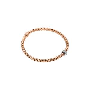 Fope bracciale Flex it Eka oro rosa 733BPAVE - Gioielleria Casavola Noci - idee regalo donne