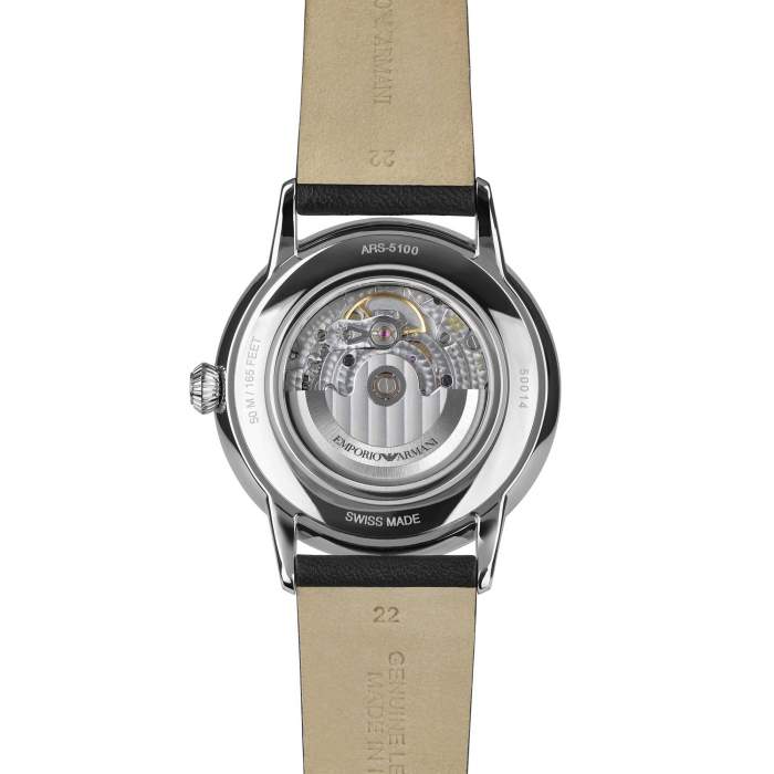 Emporio Armani Swiss Made ARS5100 - Gioielleria Casavola Noci - orologio automatico uomo svizzero - dress watch for men - calibro