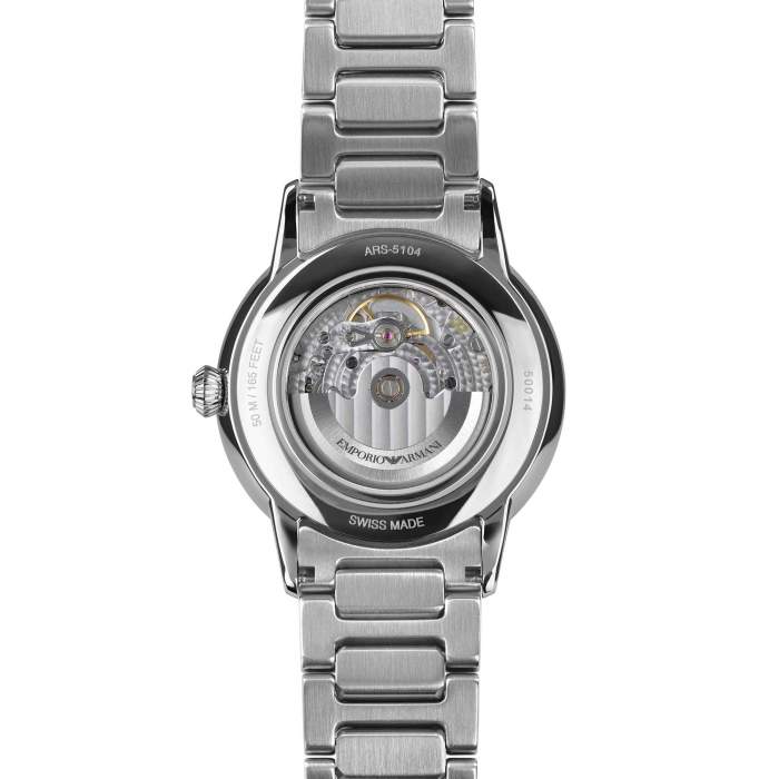 Emporio Armani Swiss Made ARS5104 - Gioielleria Casavola Noci - orologio uomo acciaio automatico - stainless steel mens watches - calibro