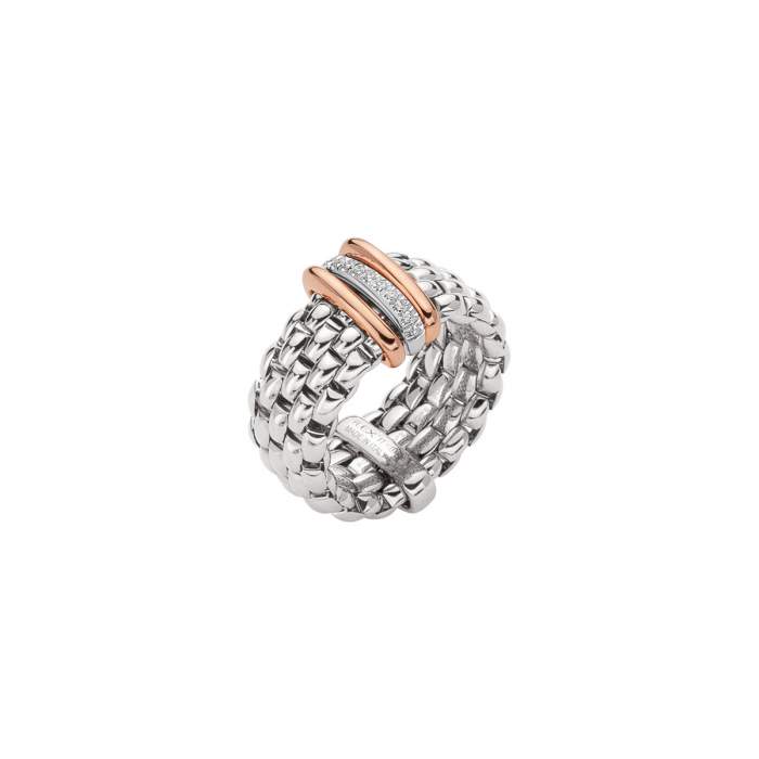 Fope anello Panorama Flex'it oro bianco AN587BBR - Gioielleria Casavola Noci - idee regalo donne - flexible ring