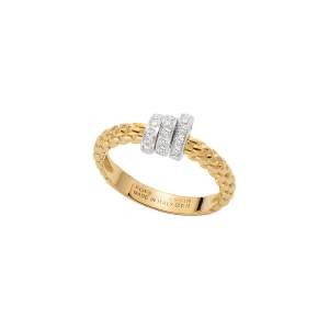 Fope anello Prima oro giallo AN743PAVE - Gioielleria Casavola Noci - idee regalo donne - diamanti