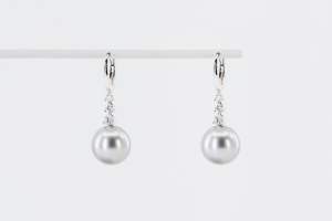 Crivelli orecchini pendenti lunghi perle Tahiti diamanti - Gioielleria Casavola Noci - idee regalo donne - high end luxury earrings