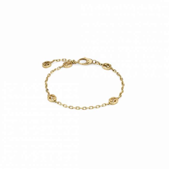Gucci Jewelry YBA629904001 - Gioielleria Casavola Noci - bracciale in oro giallo interlocking G - idee regalo donne