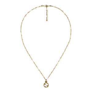 Gucci Jewelry YBB603619001 - Gioielleria Casavola Noci - collana oro giallo interlocking g con pendente - idee regalo donne