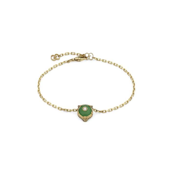 Gucci Jewelry YBD502831001 - Gioielleria Casavola Noci - bracciale oro giallo testa felino - le marche des merveilles - idee regalo donne