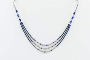 Crivelli collana tennis multifilo zaffiri - Gioielleria Casavola Noci - idee regalo donne - high end jewelry - main