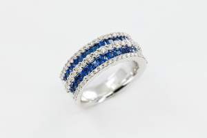 Anello fascione zaffiri princess Prestige - Gioielleria Casavola Noci - wishlist - idee regalo donne - high end jewelry ring