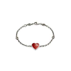 Gucci Jewelry Argento YBA645546001 - Gioielleria Casavola Noci - bracciale donna con cuore - idee regalo